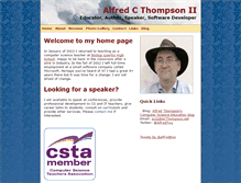 Tablet Screenshot of acthompson.net